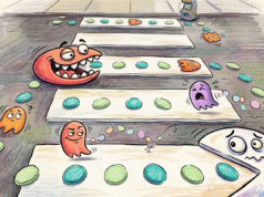 Zebra Cross “Pac-Man”: Antara Vandalisme dan Gugatan Urbanisme Taktis Ilustrasi Zebra Cross Pac Man. (Sumber: Akal Imitasi)