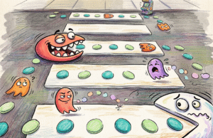 Zebra Cross “Pac-Man”: Antara Vandalisme dan Gugatan Urbanisme Taktis Ilustrasi Zebra Cross Pac Man. (Sumber: Akal Imitasi)