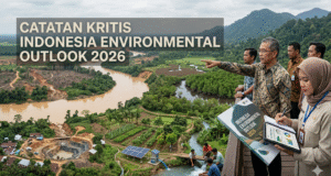 Catatan Kritis Indonesia Environmental Outlook 2026 Ilustrasi Indonesia Environmental Outlook 2026 oleh Yayasan Kehati