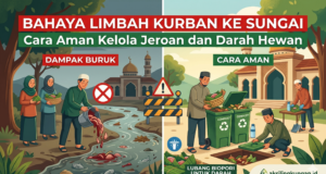 Bahaya Limbah Kurban ke Sungai: Cara Aman Kelola Jeroan dan Darah Hewan Bahaya Limbah Kurban ke Sungai (Dok. Istimewa)