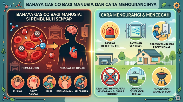 Bahaya Gas CO Bagi Manusia dan Cara Menguranginya
